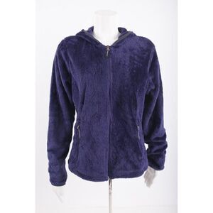 Merrell Womans Fleece Jacket Coat Soft cozy Size M Purple Hooded